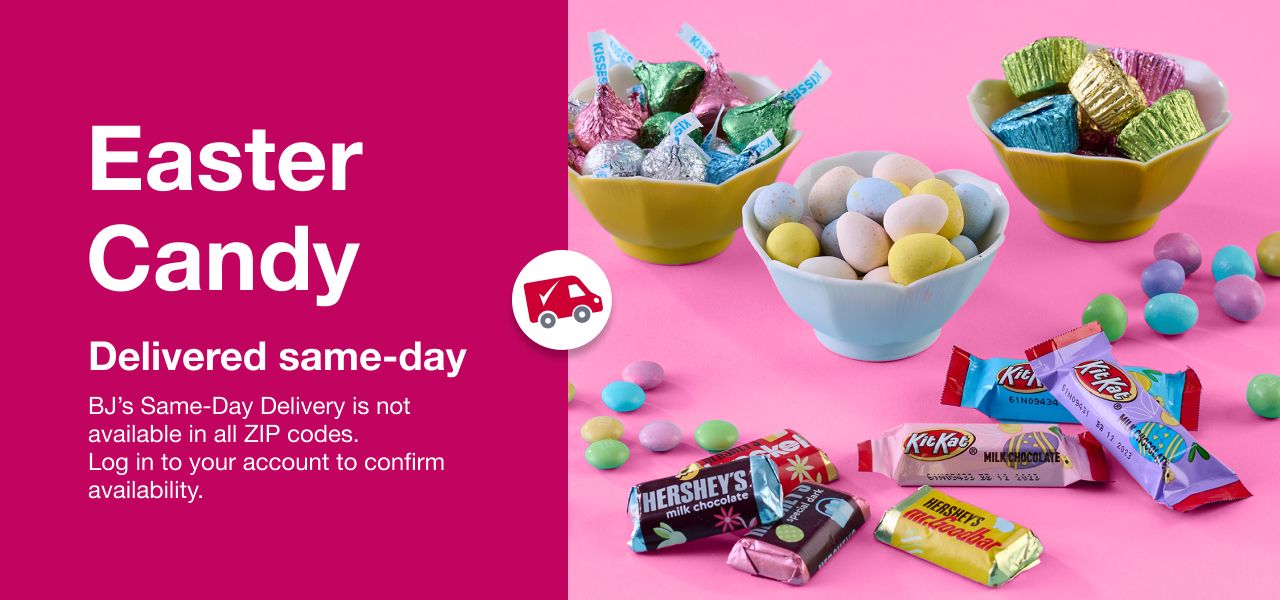 Easter Candy & Treats available for same-day delivery on select items.