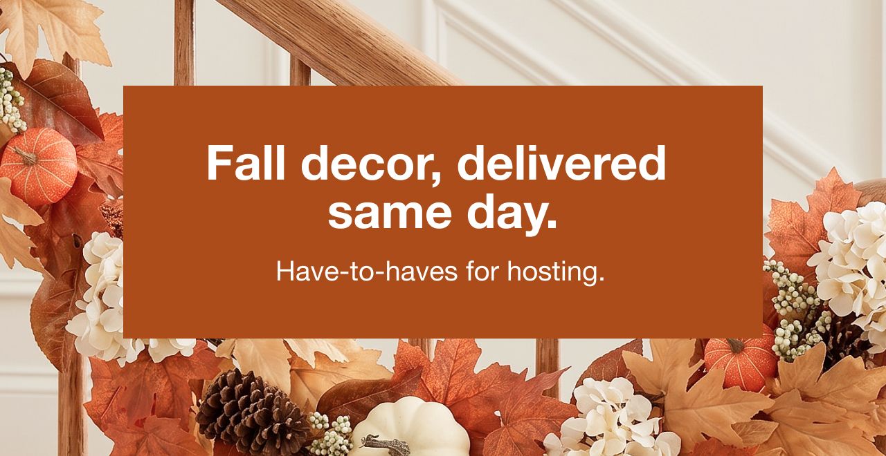 Fall decor, delivered same day.
