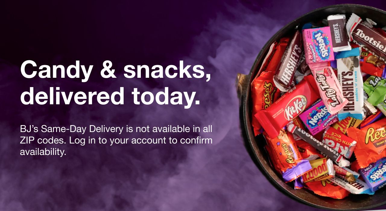 Candy & snacks, delivered today.