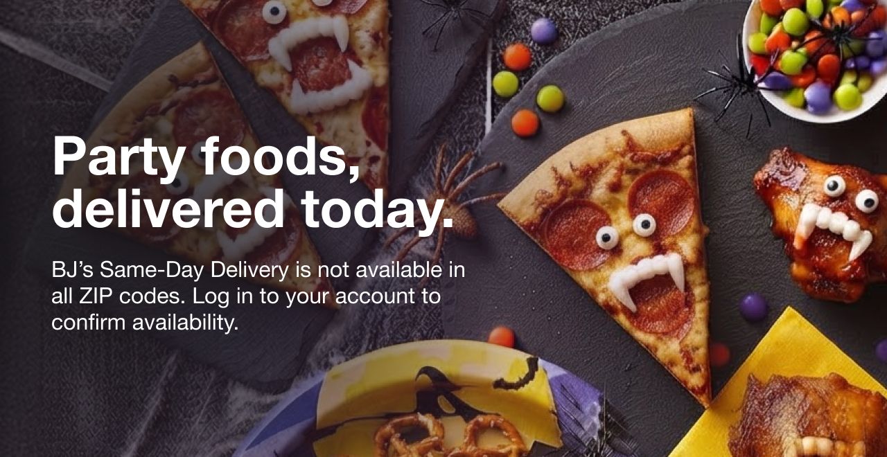 Party foods, delivered today.