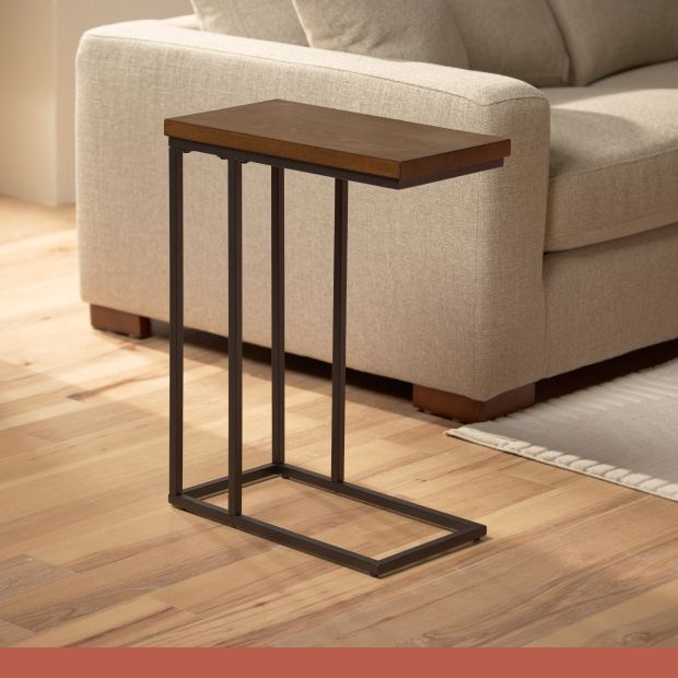 A rectangular accent table.