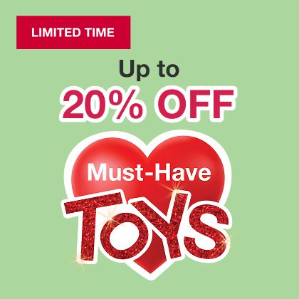 Limited Time. Up to 20% off Must-Have Toys