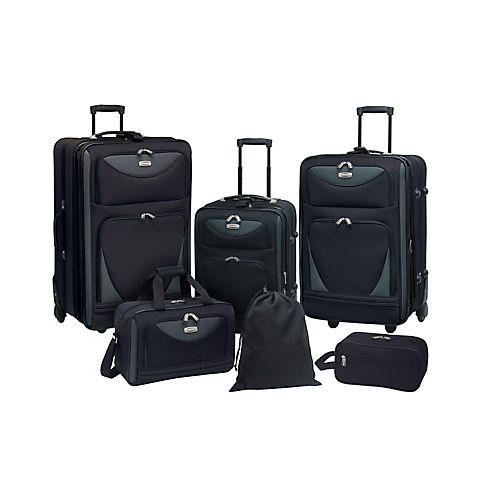 Travelers Club 6-Pc. Expandable Luggage Set