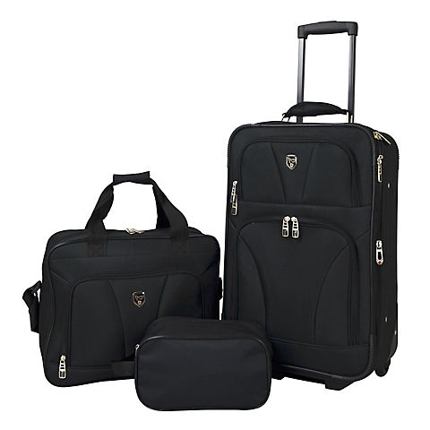 Travelers Club 3-Pc. Carry-On Luggage Set