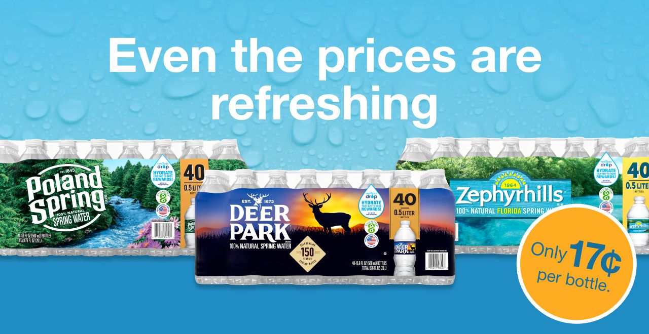 Water price reduction