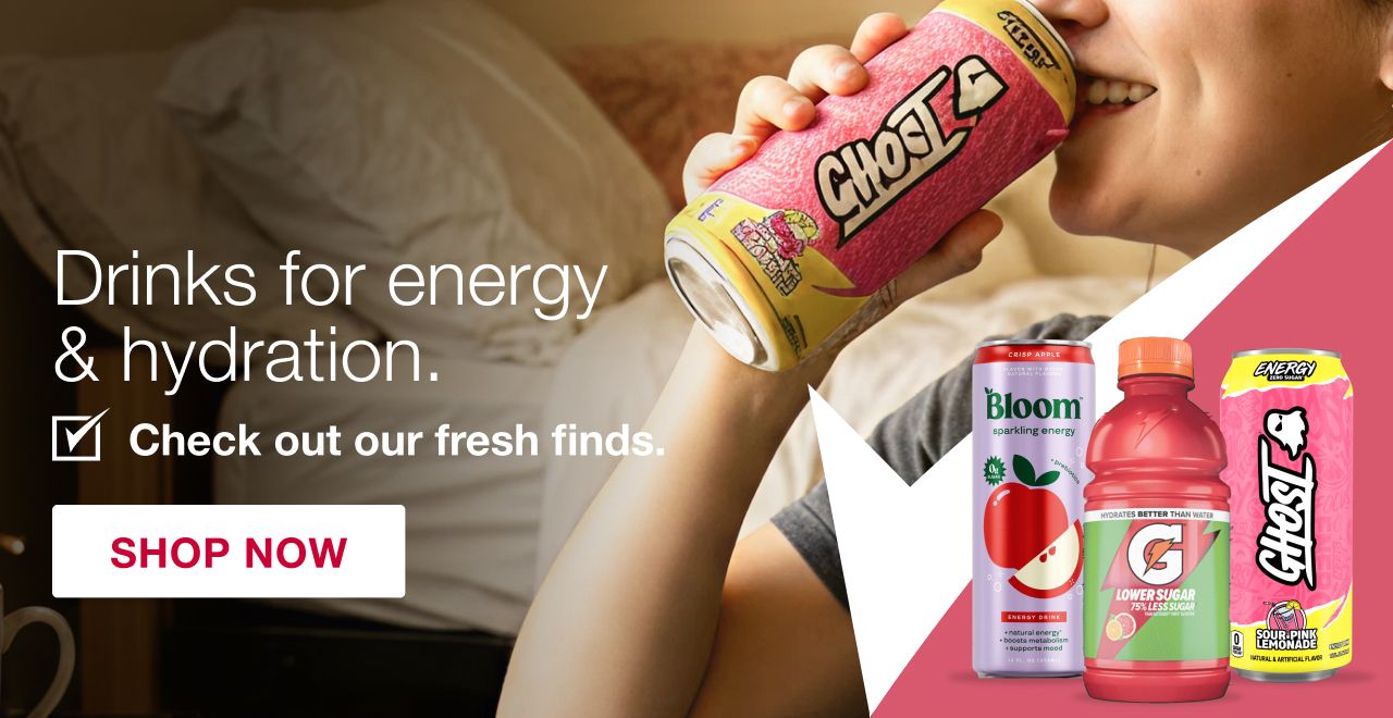 Drinks for energy & hydration. 