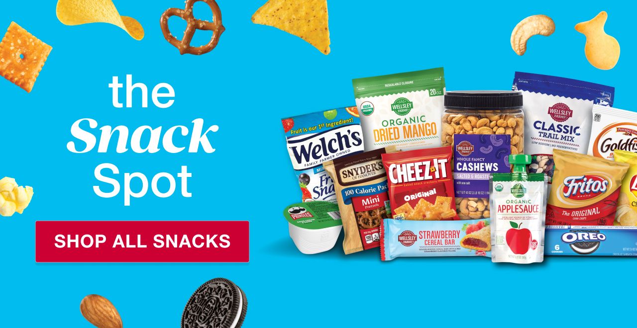 The snack spot. Shop all snacks.