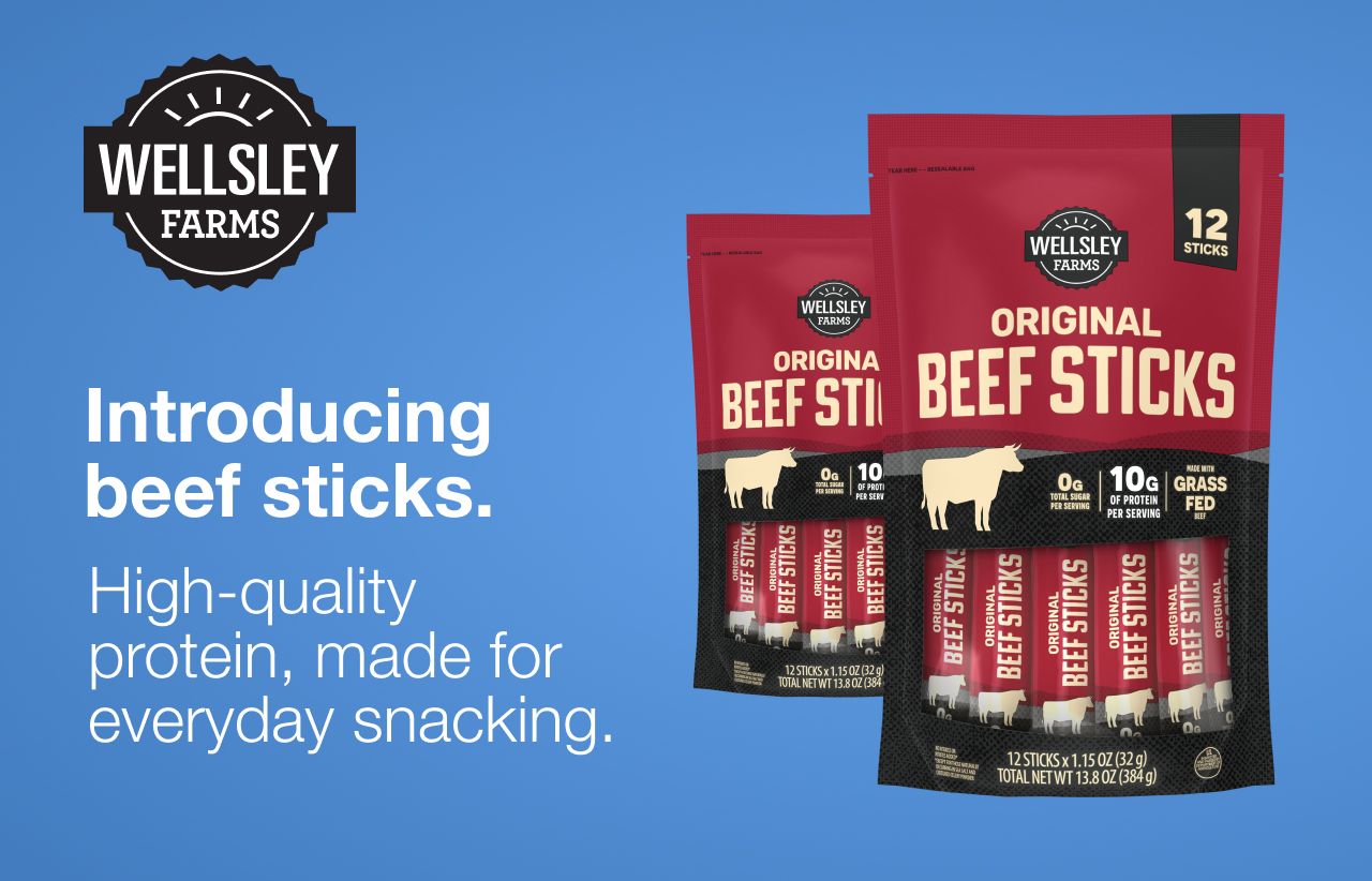 Explore Wellsley Farms Beef Sticks