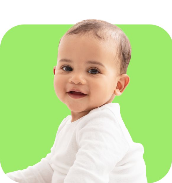 Infants & Toddlers. A picture of a baby.