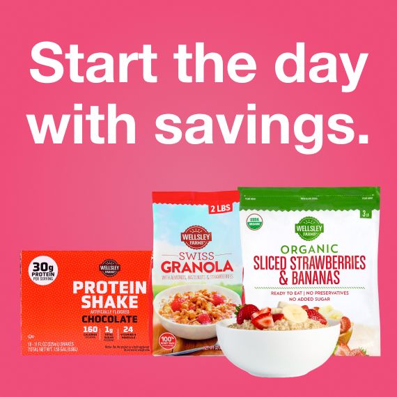 Breakfast. Start the day with savings.