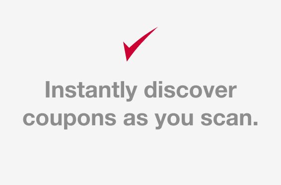 Instantly discover coupons as you scan.