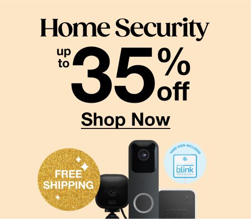 Home security up to 35% off