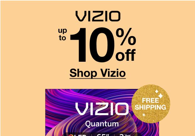 Vizio up to 10% off