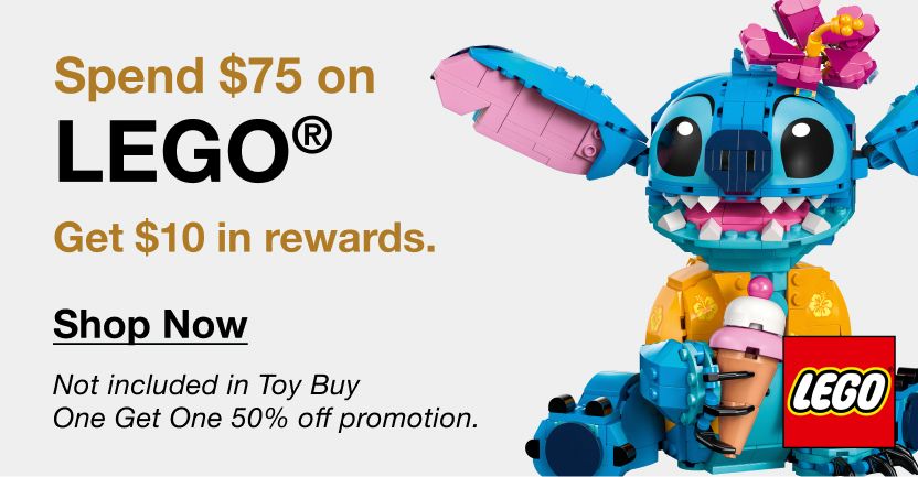 Spend $75 on LEGO Get $10 in rewards