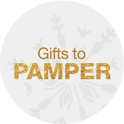 Text: Gifts to pamper.