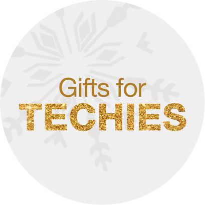 Text: Gifts for techies.