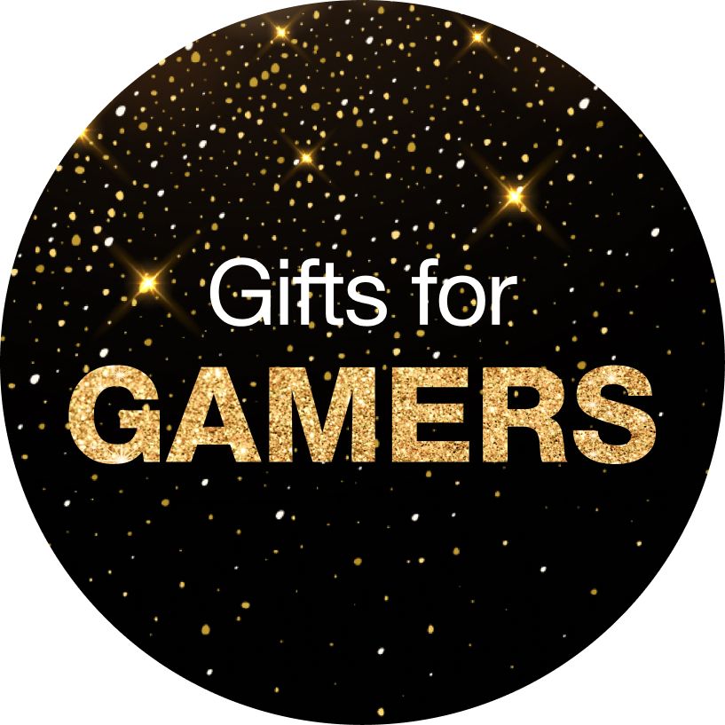 Text: Gifts for gamers.