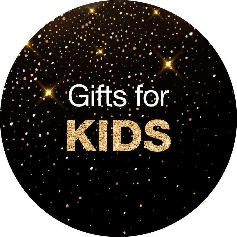 Text: Gifts for kids.