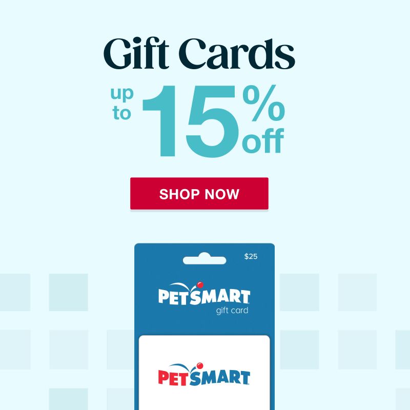 Text: Gift cards. Up to 15% off. Click to shop now