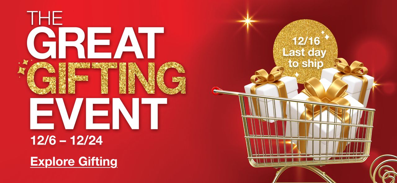 The great gifting event. Click to explore gifting