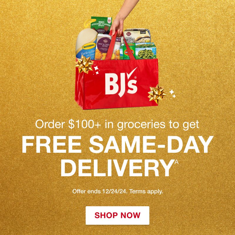 Order $100+ in groceries to get FREE same-day delivery. Click to shop now