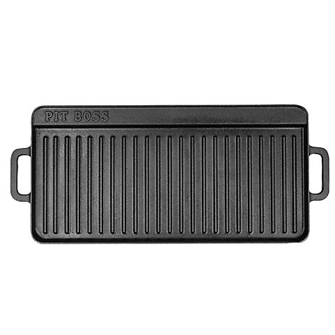 Pit Boss Pre-seasoned Cast Iron Griddle with Duel Sides