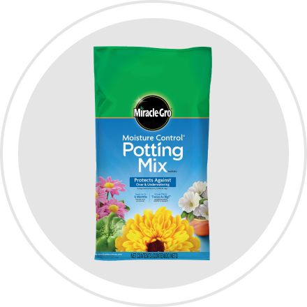 Picture: MiracleGro potting mix bag on a white background