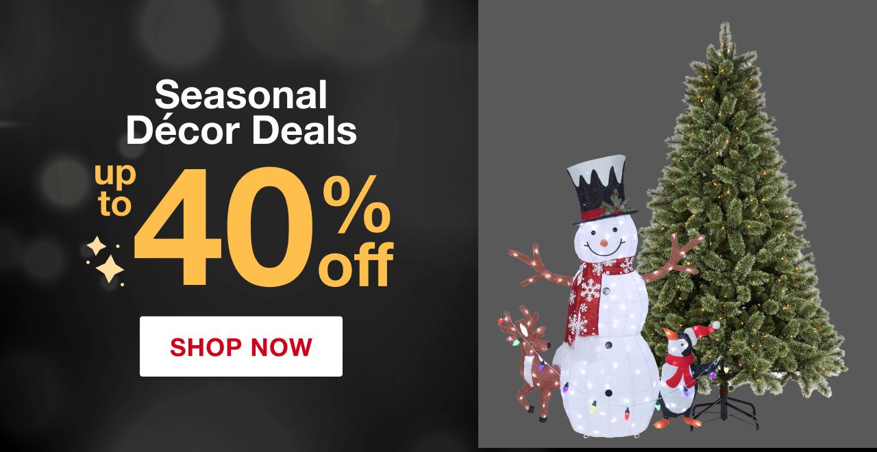 Seasonal Decor Deals. Up to 25% off. Shop now