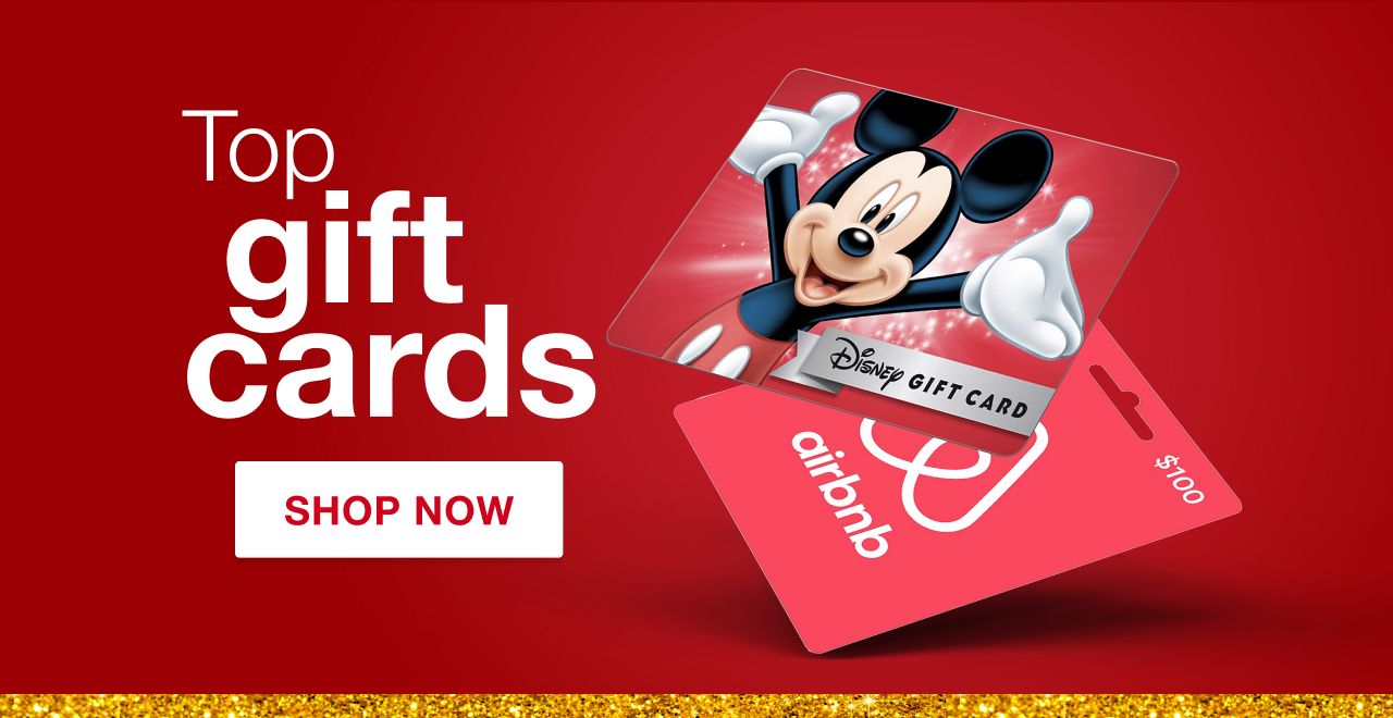 Top Gift Cards. Shop Now.