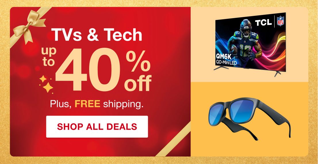 Top deals on tech. Shop TVs & Electronics Deals.