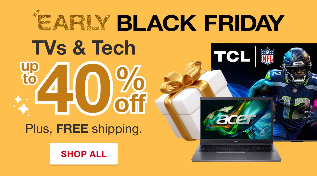Early Black Friday. Hurry offers end 11/16. FREE shipping. Shop All TVs & Electronics.