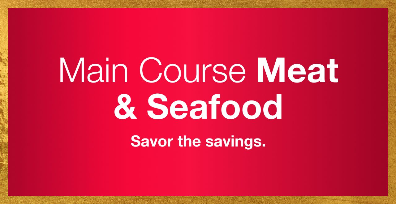 Main Course Meat & Seafood.
