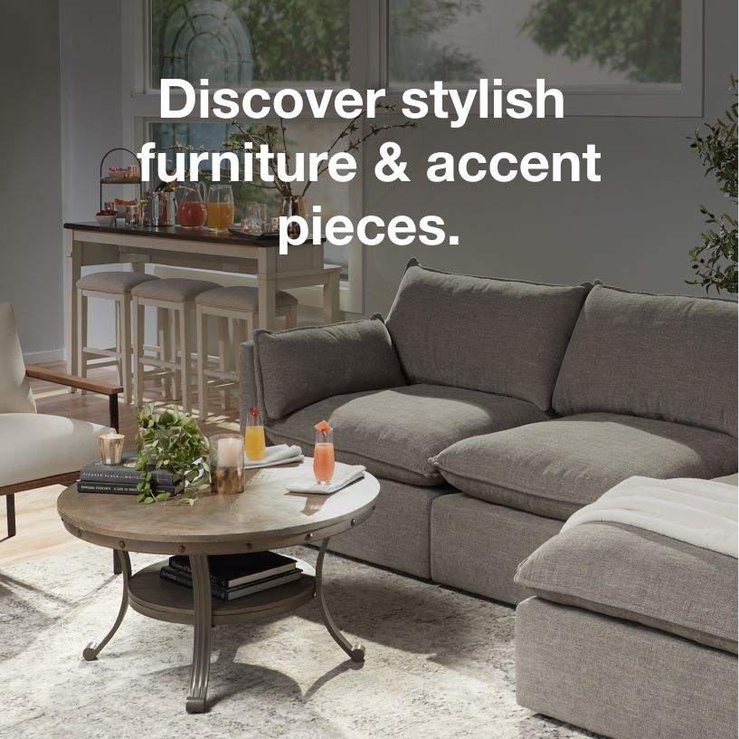 Small space, large living. Explore stylish furniture & accent pieces to fit any space. Click to shop home upgrades