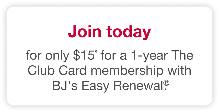 Join today for only $15 for a 1-year The Club Card Membership.