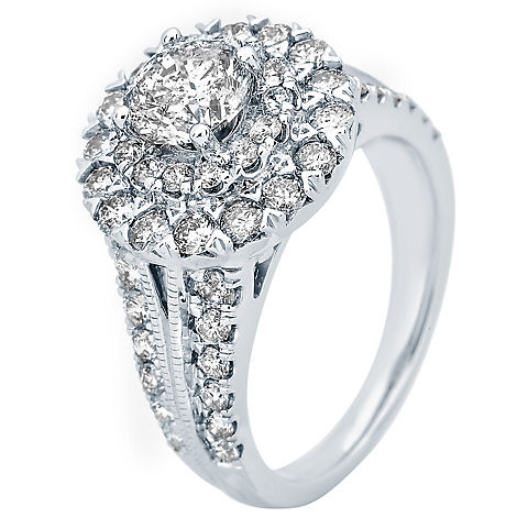 2.50 ct. t.w. Diamond Engagement Ring in 14K White Gold