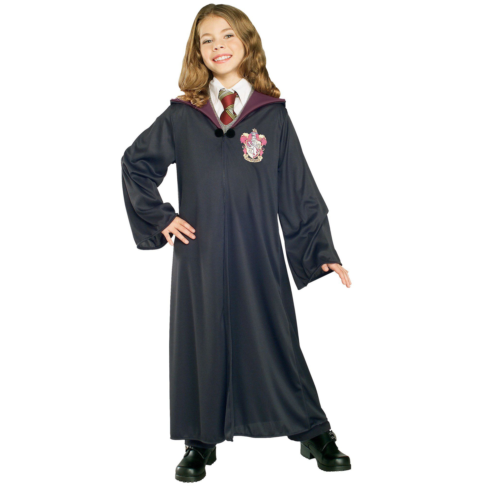 Kids' Harry Potter Gryffindor Robe, Red/Black, Assorted Sizes, Wearable  Costume Accessory for Halloween