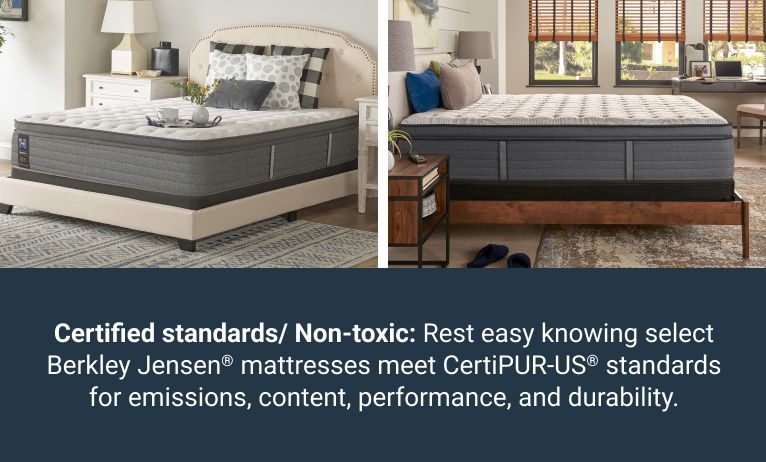 Certified standards/non-toxic: reset easy knowing select Berkley Jensen mattresses meet CertiPUR-US standards for emissions, content, performance, and durability