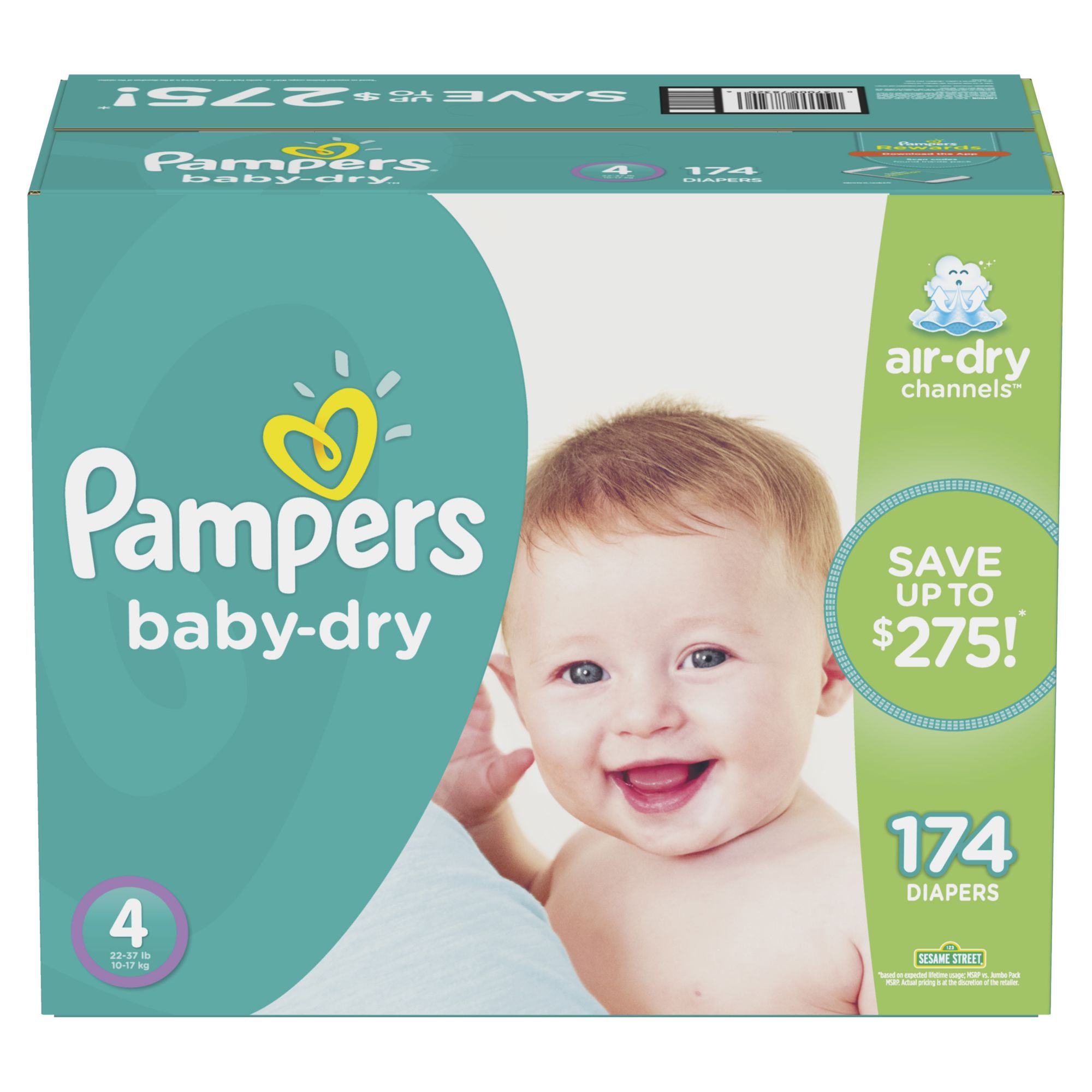 Pampers Baby-Dry Size 6 Value Pack Nappy Pants, 35's