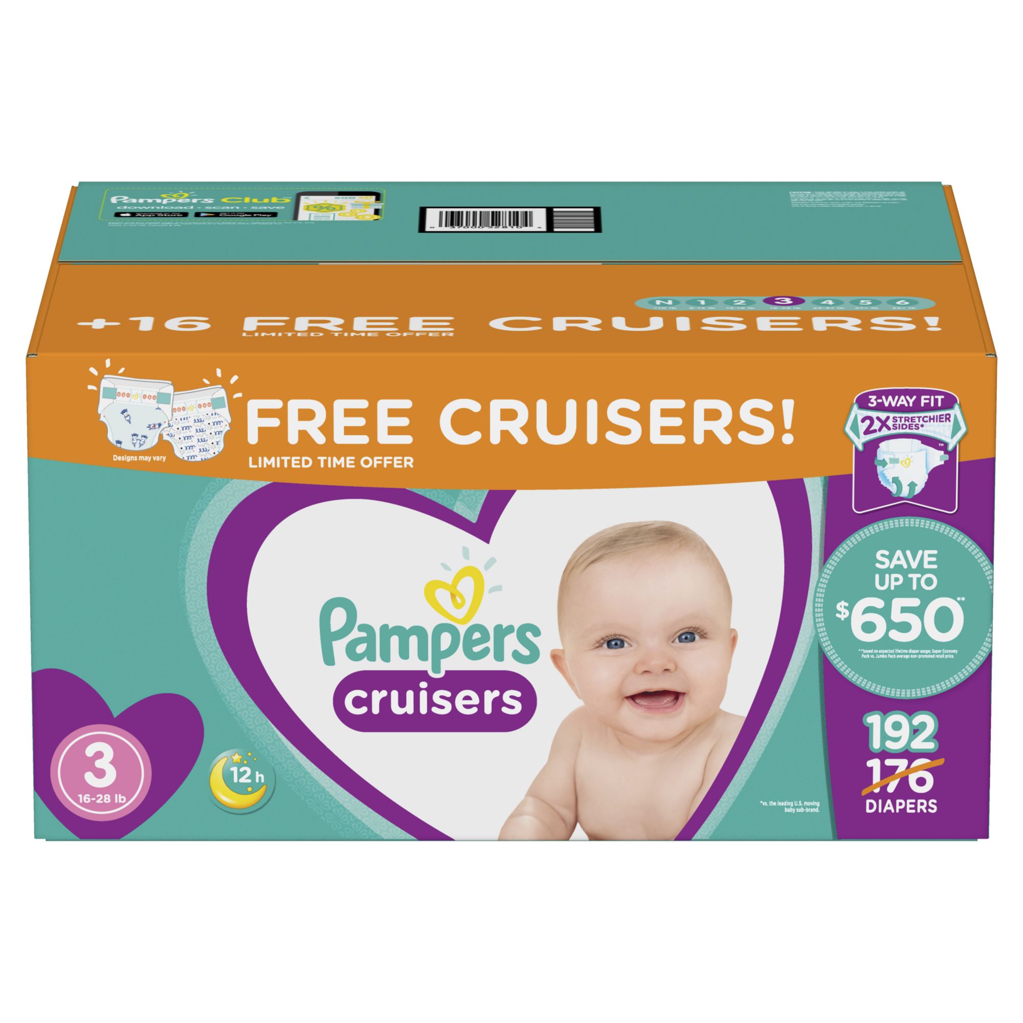 Pampers cruisers 3 way hot sale fit