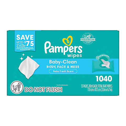 Pampers Baby Wipes (Select Scent)
