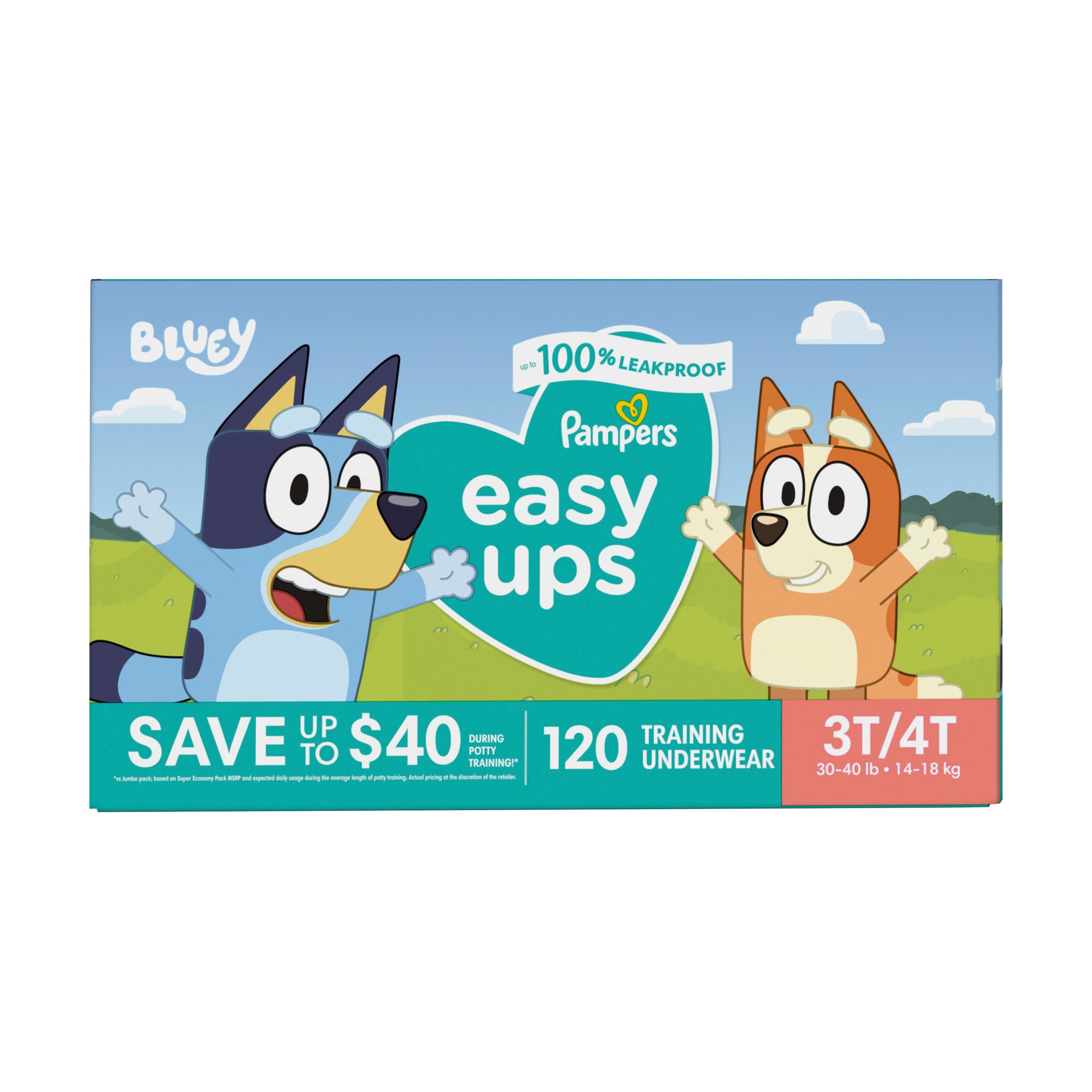 Pampers Easy Ups Boys & Girls Potty Training Pants - Size 4T-5T, 56 Count,  Training Underwear (Packaging May Vary)