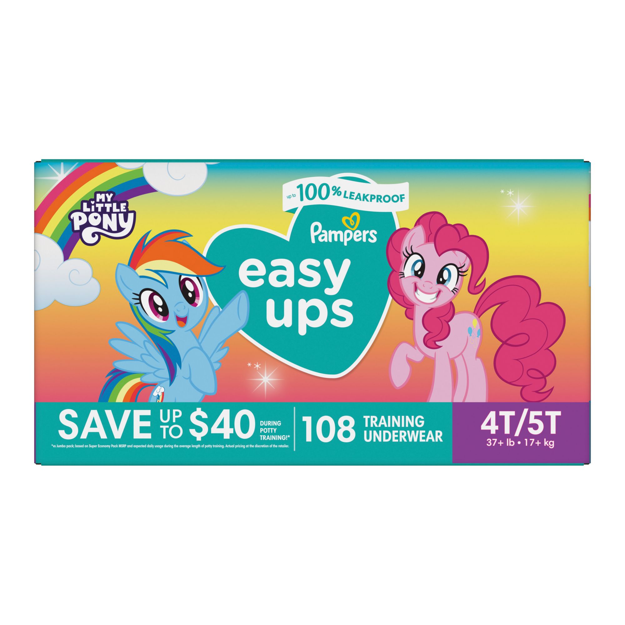 Pampers Training Underwear, 4T-5T (37+ lb), My Little Pony, Jumbo