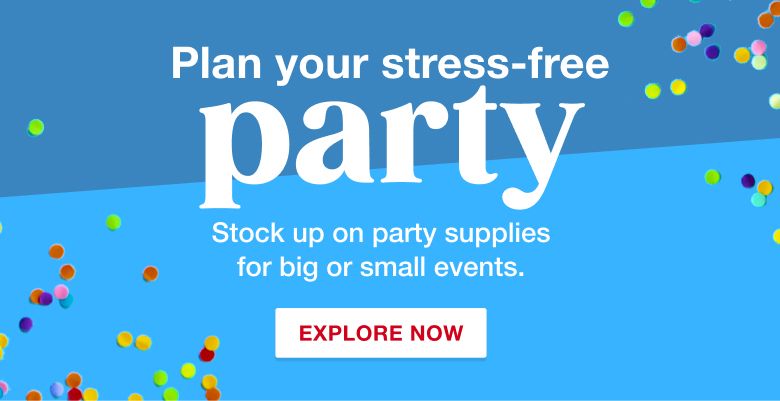 Plan your stress-free party. Stock up on party supplies for big or small events. Explore now