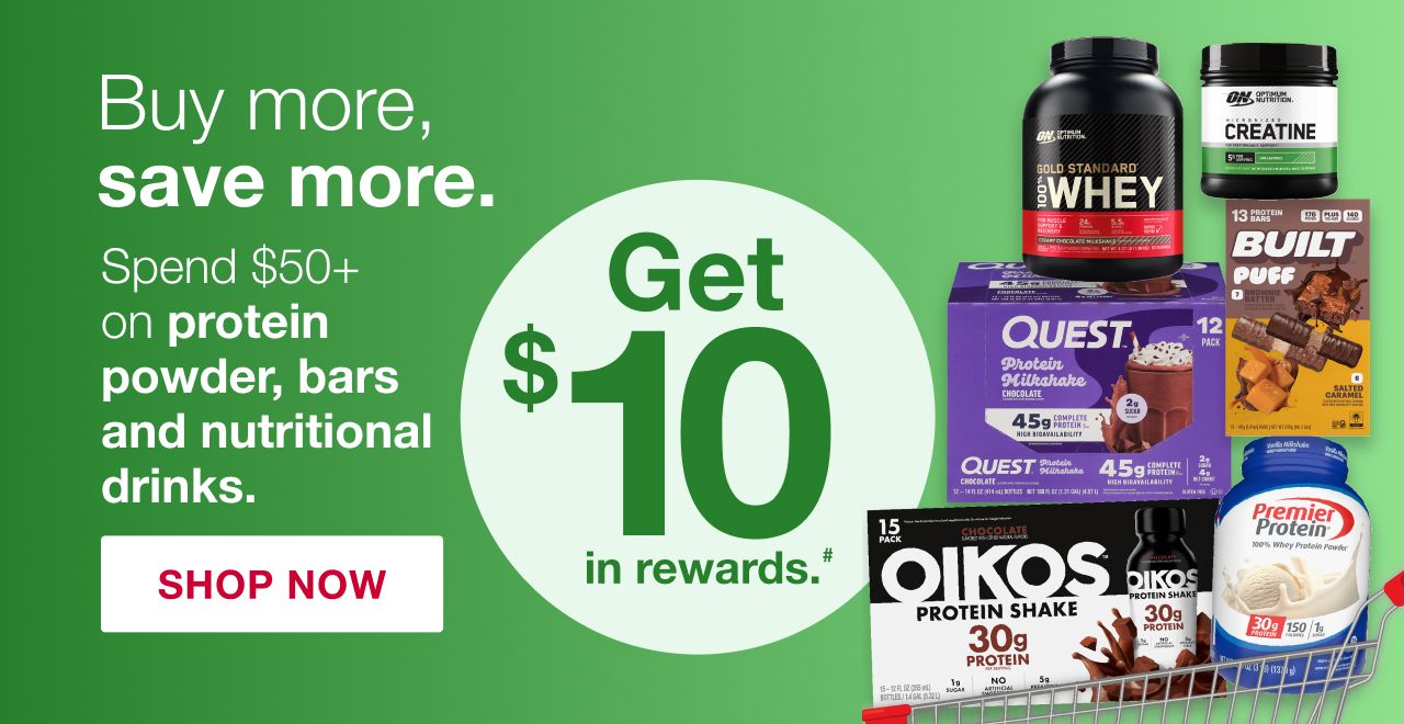 Buy more, save more. Protein - shop all