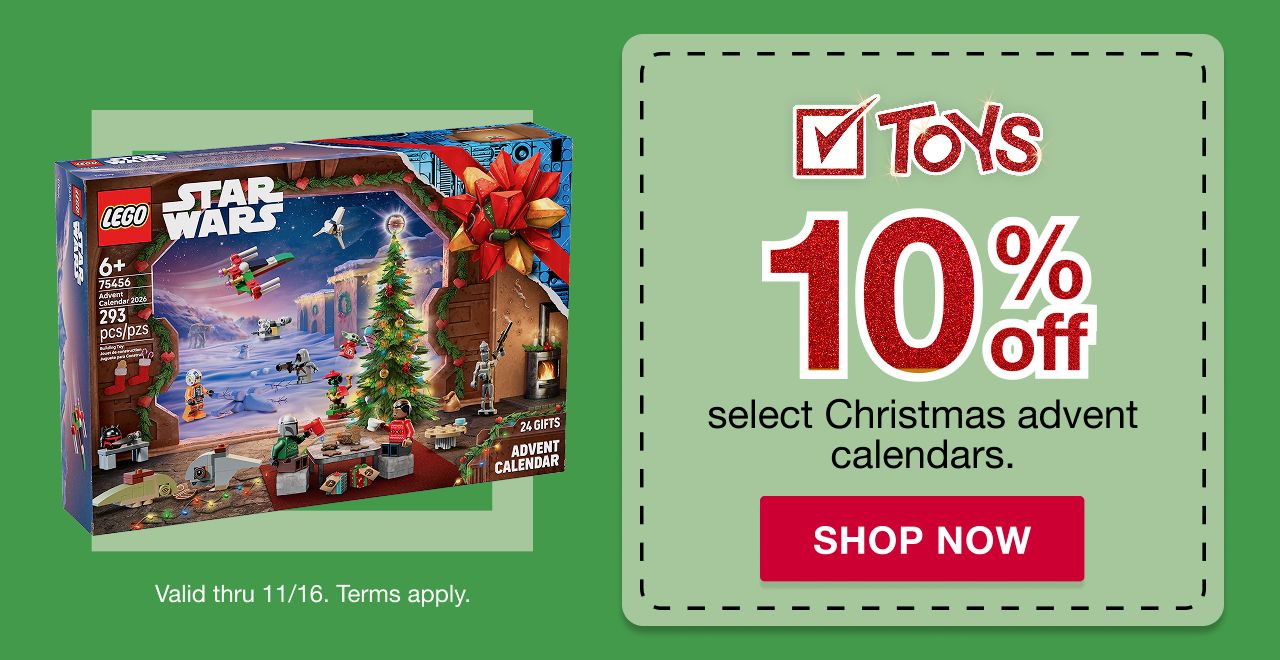 10% off select Advent calendars. Valid thru 11/15. Terms apply. SHOP NOW