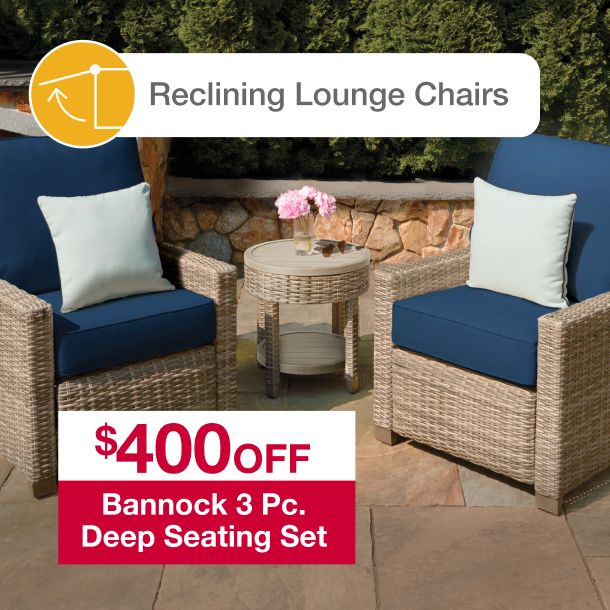 Bannock 3-Pc. Deep Seating Set