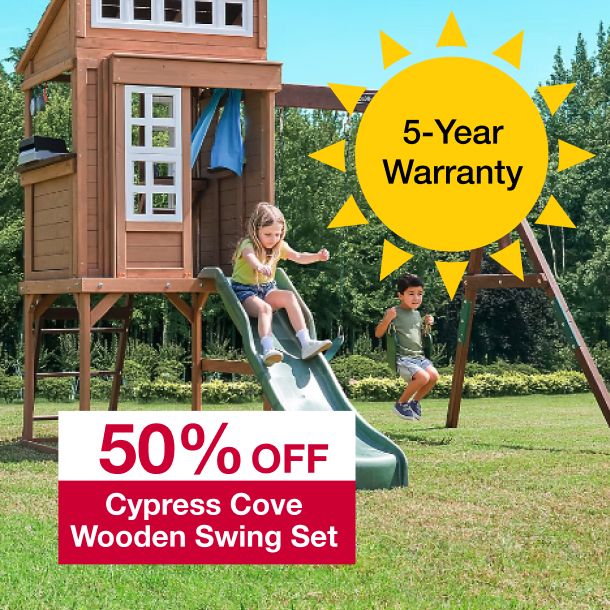 Cypress Cove Wooden Swing Set