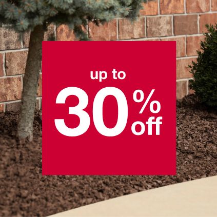 Garden and landscaping, up to 30% off