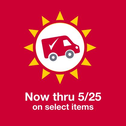 Now thru 5/25 on select items