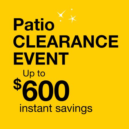 Patio Clearance